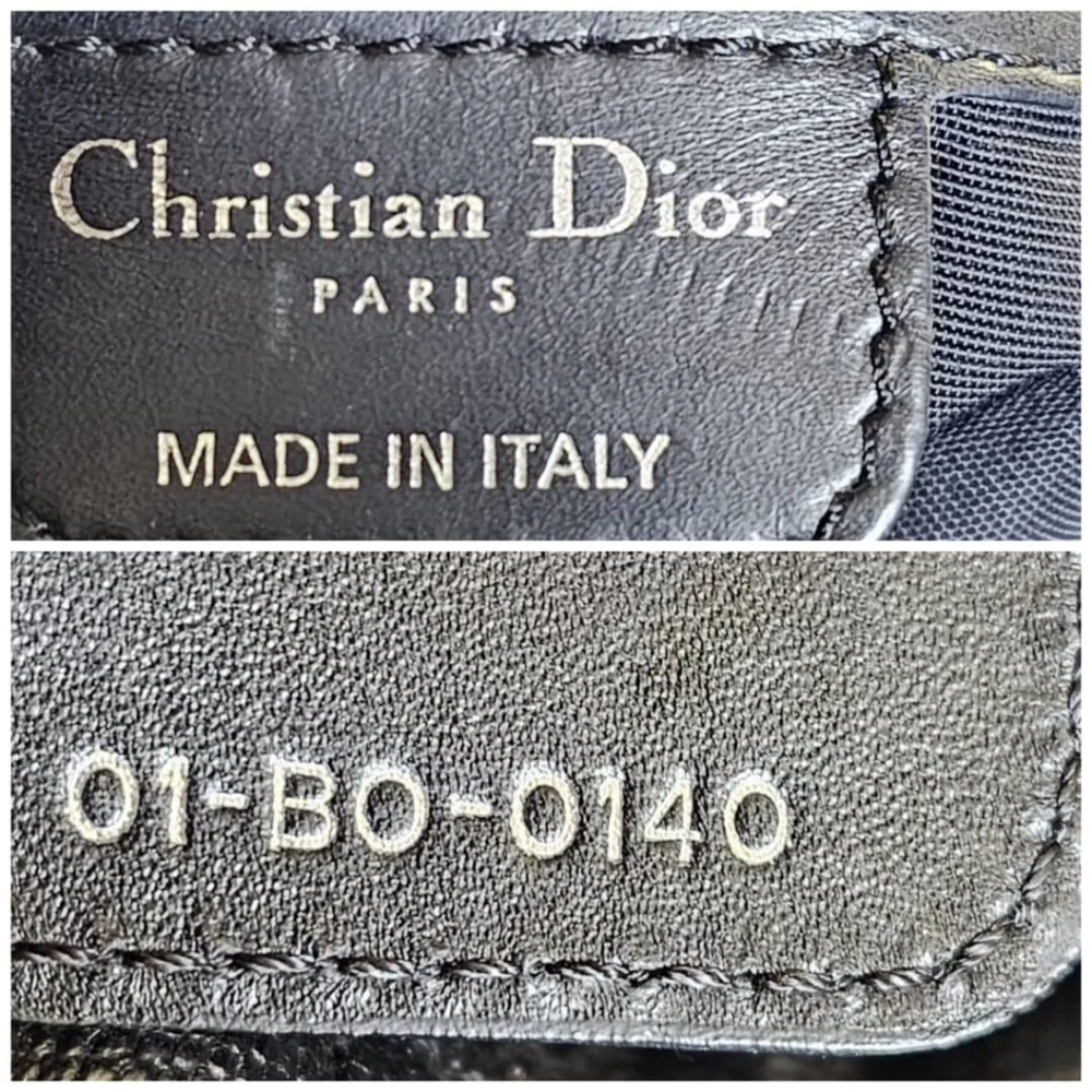 Authentic CHRISTIAN DIOR Cannage Panarea Tote Bag Black - Picture 6 of 13